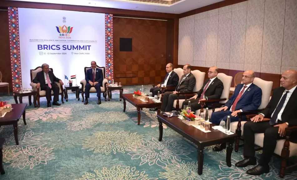 الرئيس السيسي: تحقيق السلام والاستقرار في الشرق الأوسط يستوجب التوصل لحل عادل وشامل للقضية الفلسطينية