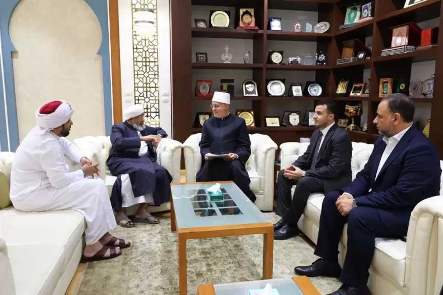 مفتي الجمهورية يستقبل رئيس جامعة سراج الهدى الهندية لبحث آفاق التعاون المشترك
