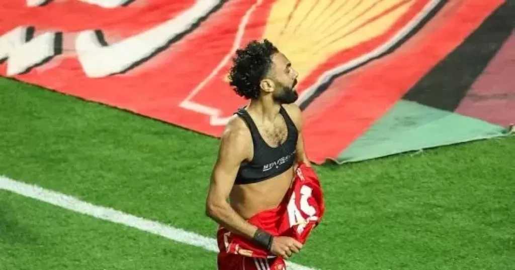 الأهلى يضيف الهدف الثانى أمام أبو قير للأسمدة عن طريق حسين الشحات