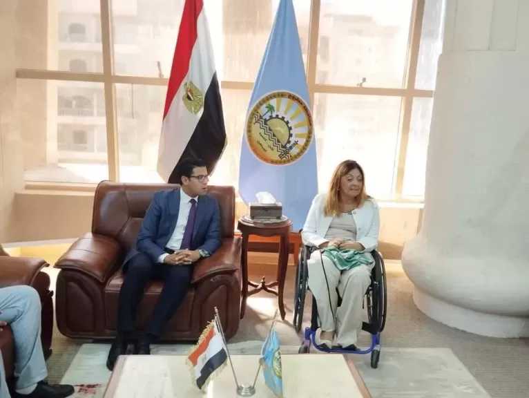 تفاصيل.. المشرف العام على ”القومي للأشخاص ذوي الإعاقة” تلتقي نائب محافظ مطروح ووكلاء المديريات