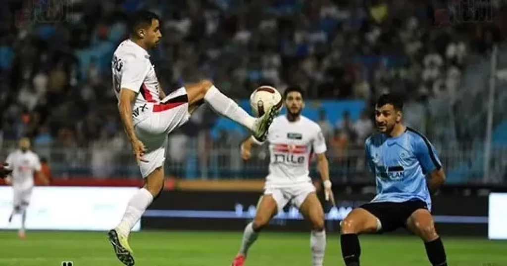أحمد شريف يتقدم للزمالك في مرمى غزل المحلة فى الدقيقة 87 من ضربة جزاء