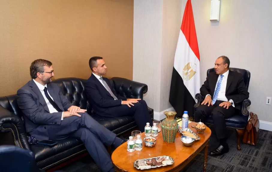 وزير الخارجية يبحث مع المبعوث الأوروبى للخليج تطورات الأوضاع باليمن والأزمة الإيرانية ومضيق هرمز