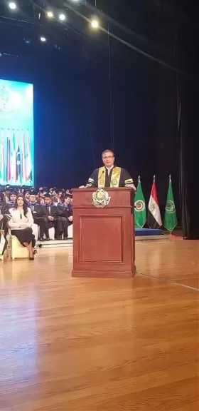 وزير الزراعة يشهد حفل تخرج دفعة جديدة من طلاب الأكاديمية العربية للعلوم والتكنولوجيا والنقل البحري
