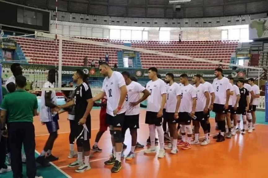 منتخب الطائرة يفوز على رواندا ويحقق المركز الخامس في بطولة إفريقيا